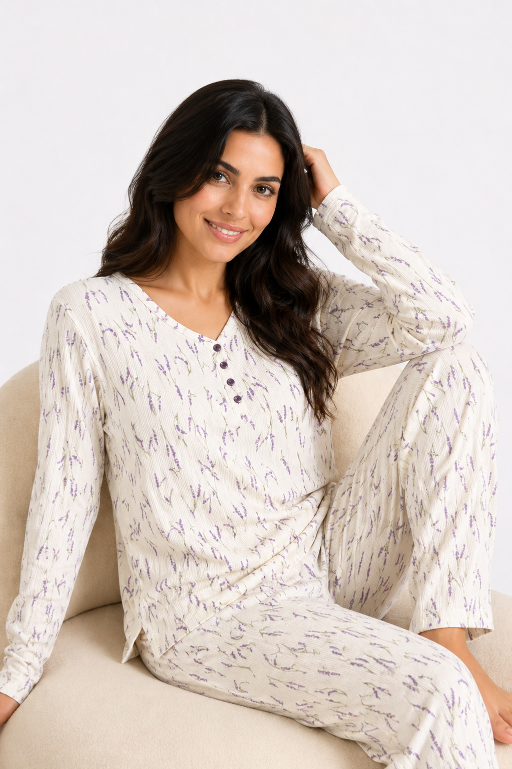 Lavender Meadow Pajama Set